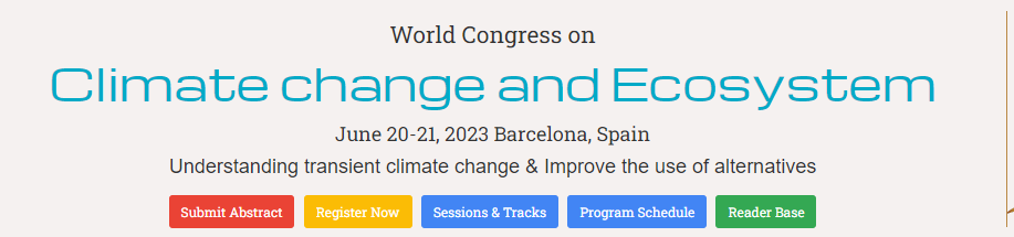 World Congress on  Climate change and Ecosystem